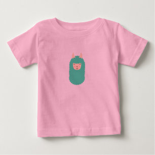 T-shirt Pour Bébé Lama heureux