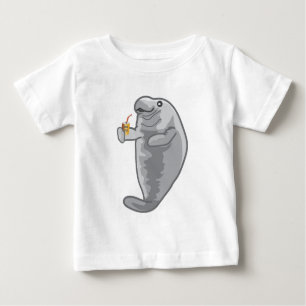 T-shirt Pour Bébé Lamantin glacé - juste froid