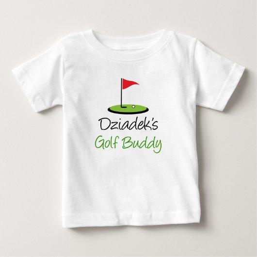 T-shirt Pour Bébé L'ami de golf de Dziadek (Devant)