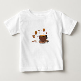 T-shirt Pour Bébé L'amour du café