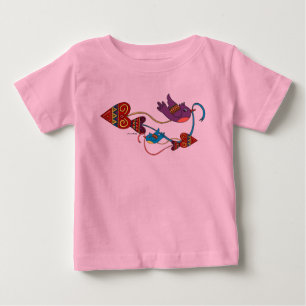 T-shirt Pour Bébé L'amour est sur le chemin de l'art populaire ukrai