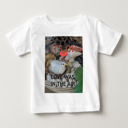 T-shirt Pour Bébé L'amour était dans l'air (Devant)