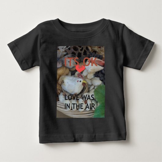 T-shirt Pour Bébé L'amour était dans l'air (Devant)