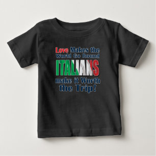 T-shirt Pour Bébé L'amour fait tourner le monde