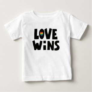 T-shirt Pour Bébé L'amour gagne