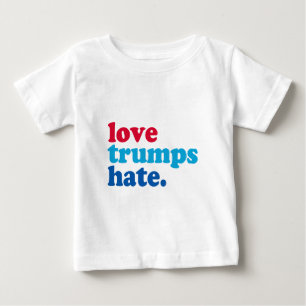 T-shirt Pour Bébé l'amour trompe la haine