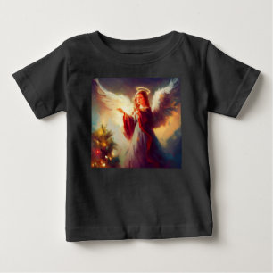 T-shirt Pour Bébé L'ange de Noël 3