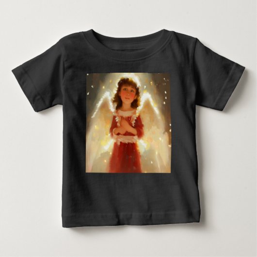 T-shirt Pour Bébé L'ange de Noël 4 (Devant)