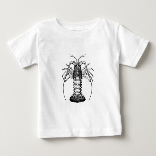 T-shirt Pour Bébé Langouste (la Californie) (Devant)