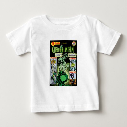T-shirt Pour Bébé Lanterne verte - Comic vert ombragé (Devant)