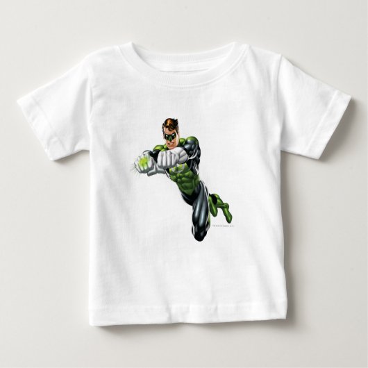 T-shirt Pour Bébé Lanterne verte - Entièrement courbée, les deux bra (Devant)