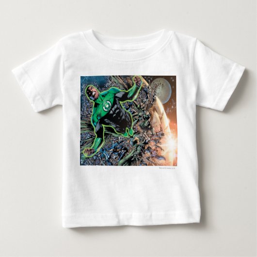 T-shirt Pour Bébé Lanterne verte et lune (Devant)