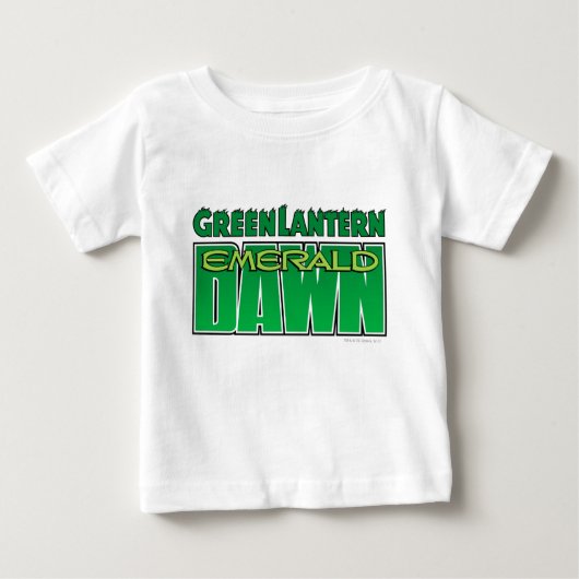 T-shirt Pour Bébé Lanterne verte - logo Emerald Dawn (Devant)