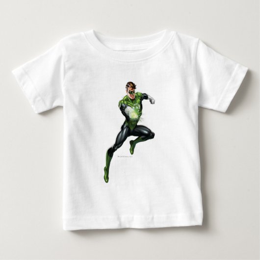 T-shirt Pour Bébé Lanterne Verte - Pleine Rendu, Saut (Devant)