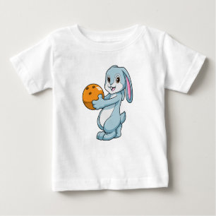 T-shirt Pour Bébé Lapin à Bowling avec Bowling balle