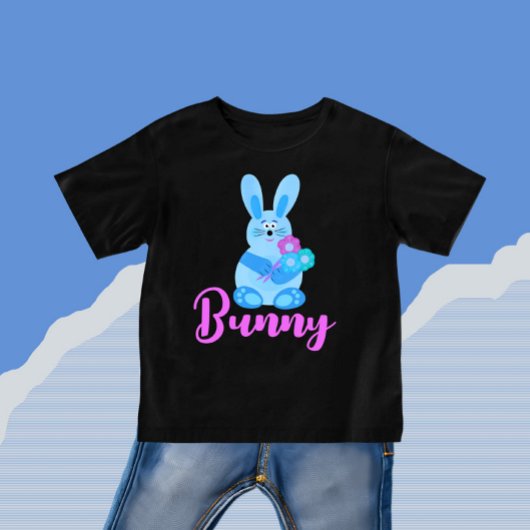 T-shirt Pour Bébé Lapin avec fleurs