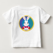 T-shirt Pour Bébé Lapin Blanc Mignon (Dos)