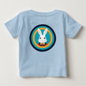 T-shirt Pour Bébé Lapin Blanc Mignon (Dos)