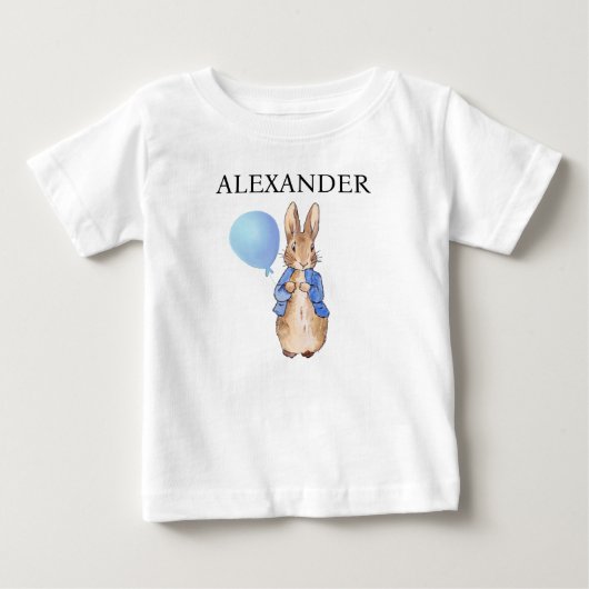 T-shirt Pour Bébé Lapin classique bleu veste (Devant)