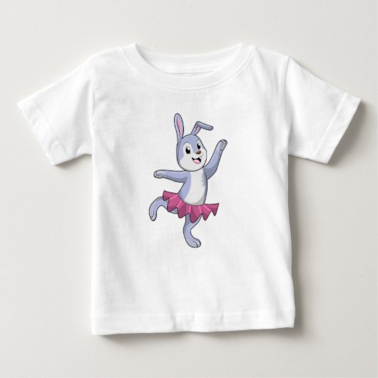T-shirt Pour Bébé Lapin comme Ballerina au Ballet (Devant)