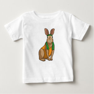 T-shirt Pour Bébé Lapin comme coureur avec serviette