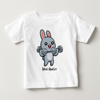 T-shirt Pour Bébé Lapin de Fitness Mignon Entraînement Enfants
