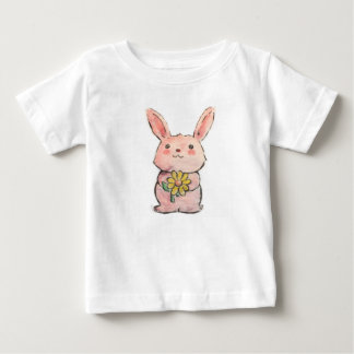 T-shirt Pour Bébé Lapin de fleur