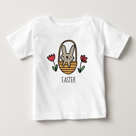 T-shirt Pour Bébé Lapin de Pâques (Devant)