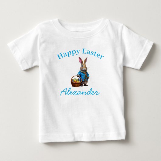 T-shirt Pour Bébé Lapin de Pâques (Devant)