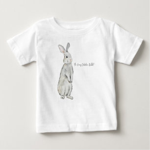 T-shirt Pour Bébé Lapin de velours drôle