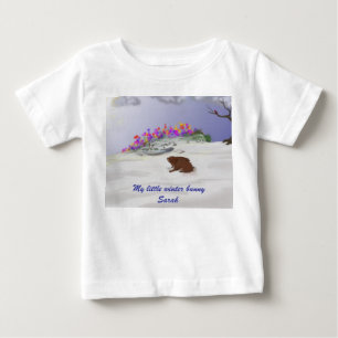 T-shirt Pour Bébé Lapin d'hiver