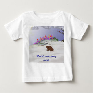 T-shirt Pour Bébé Lapin d'hiver