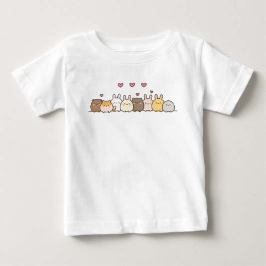 T-shirt Pour Bébé Lapin drôle (Devant)