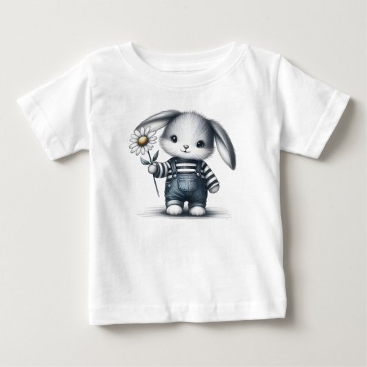 T-shirt Pour Bébé Lapin Garçon Whimsical (Devant)