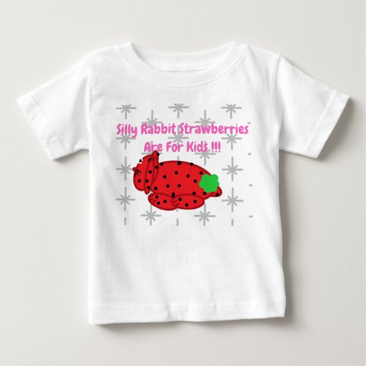 T-SHIRT POUR BÉBÉ LAPIN IDIOT (Devant)