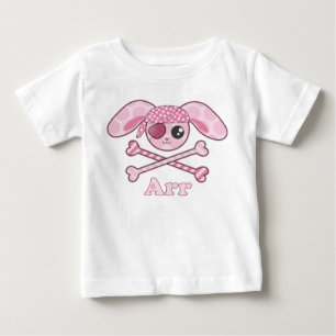 T-shirt Pour Bébé Lapin Kawaii Rose Pirate