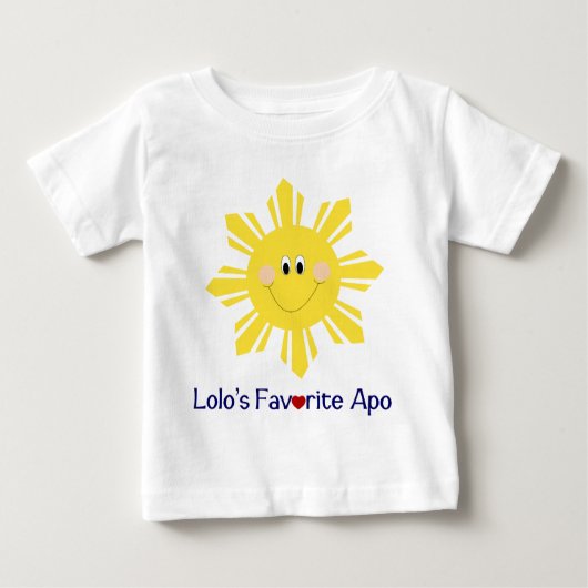 T-shirt Pour Bébé L'apo préféré de Lolo (Devant)