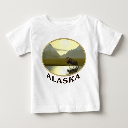 T-shirt Pour Bébé L'après-midi Moose (Devant)