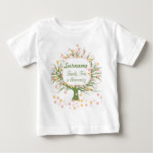 T-shirt Pour Bébé L'arbre généalogique fleurit (Devant)