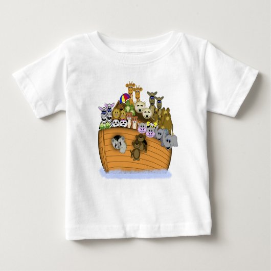 T-shirt Pour Bébé L'arche de Noé (Devant)