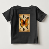 T-shirt Pour Bébé L'art de la nature : spécimens de papillons (Dos)