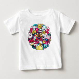 T-shirt Pour Bébé L'art doodle japonais