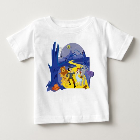 T-shirt Pour Bébé L'Assistant D'Oz™ | Forêt hantée d'Halloween (Devant)