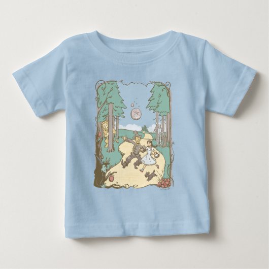T-shirt Pour Bébé L'Assistant D'Oz™ | Storbook Yellow Brick Road (Devant)
