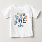 T-shirt Pour Bébé L'astronaute du premier anniversaire du garçon (Devant)