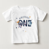 T-shirt Pour Bébé L'astronaute Stars Rocket Planet Garçon 1er annive (Devant)