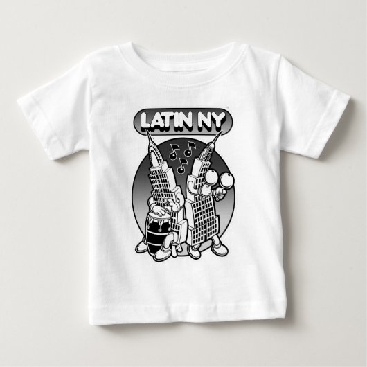 T-SHIRT POUR BÉBÉ LATIN NY (Devant)