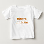 T-SHIRT POUR BÉBÉ LATKE DE LA MAMAN DE CHEMISE D'ENFANT EN BAS ÂGE<br><div class="desc">LAISSEZ LE PEU QUE CEUX PORTENT CE HANOUKKA CHANUKAH OU T-SHIRT AVEC FIERTÉ JUIVE POUR LA MAMAN.</div>