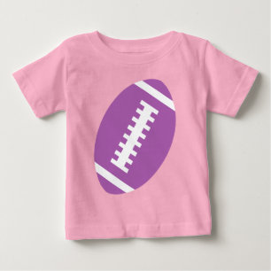 T-shirt Pour Bébé Lavande BÉBÉ DE FOOTBALL   Football violet avant