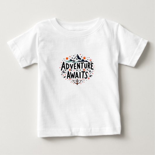 T-shirt Pour Bébé L'aventure vous attend (Devant)